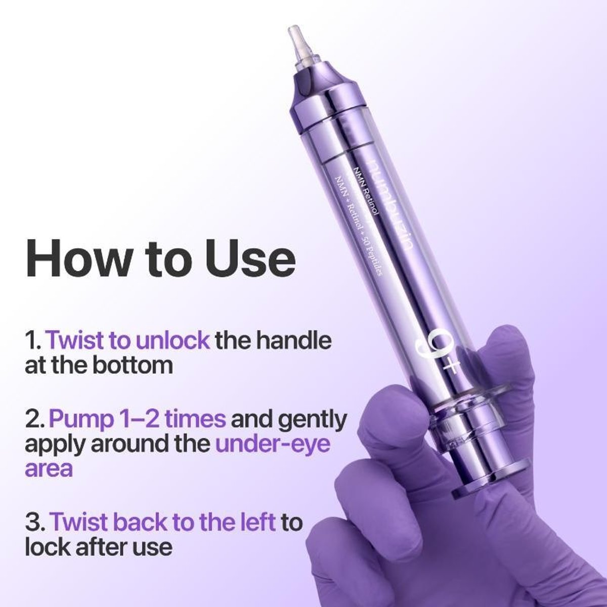 NUMBUZIN No.9 NAD+ Retinol Volumetox Eye Cream 10ml - 2