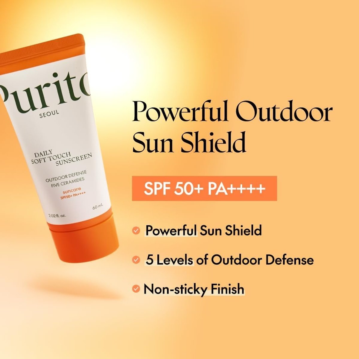 PURITO SEOUL Daily Soft Touch Sunscreen SPF50+ PA++++ 60ml - 2