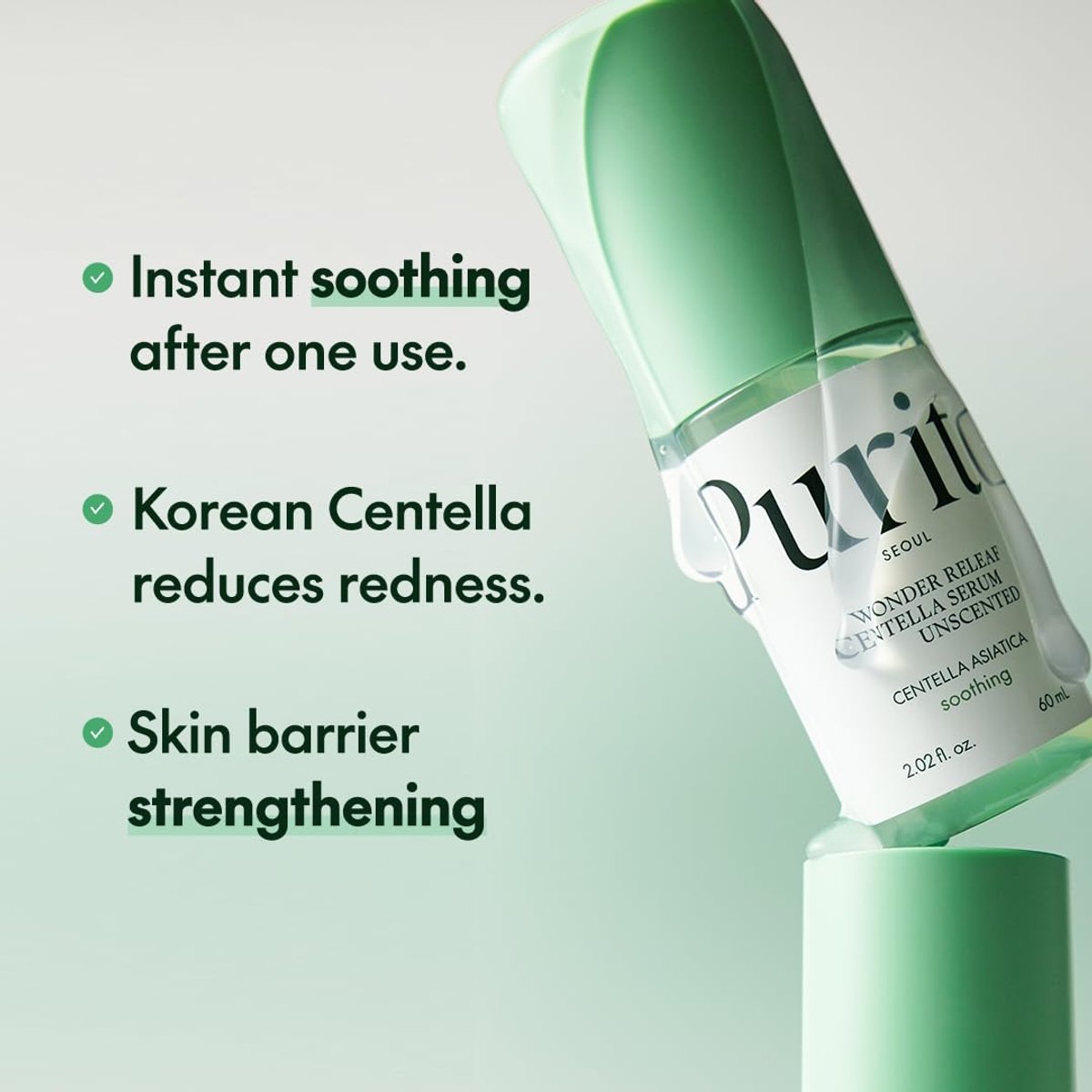 PURITO SEOUL Wonder Releaf Centella Serum Unscented 60ml - 2