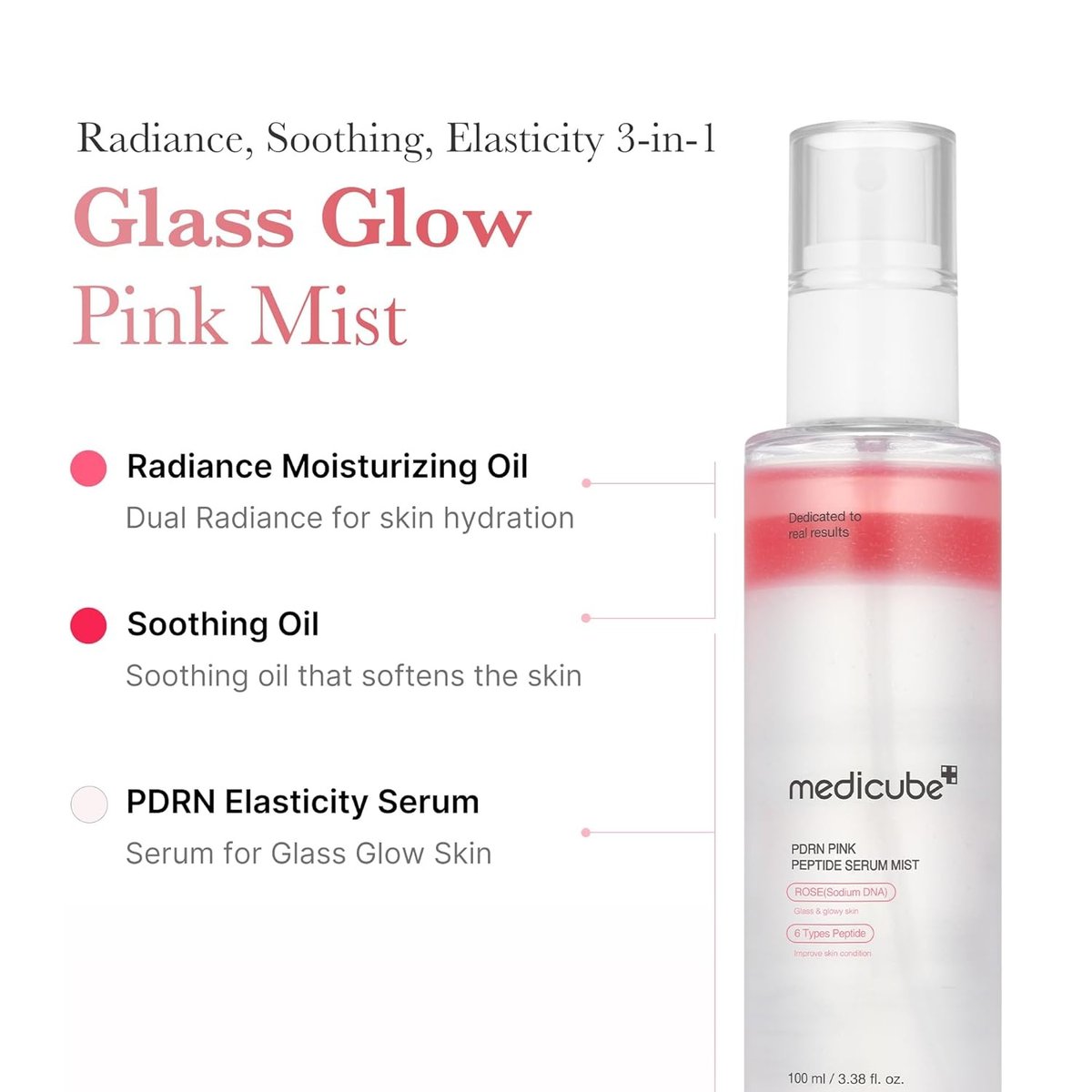 MEDICUBE - PDRN Pink Glutathione Serum Mist 100ml - 2