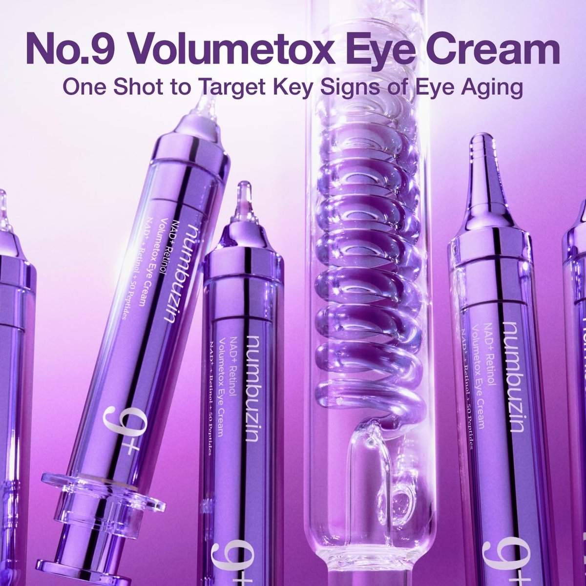 NUMBUZIN No.9 NAD+ Retinol Volumetox Eye Cream 10ml - 4