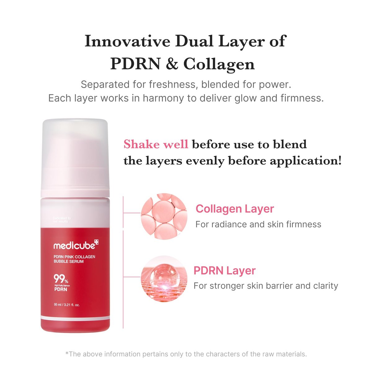 MEDICUBE PDRN Pink Collagen Bubble Serum 95ml - 2