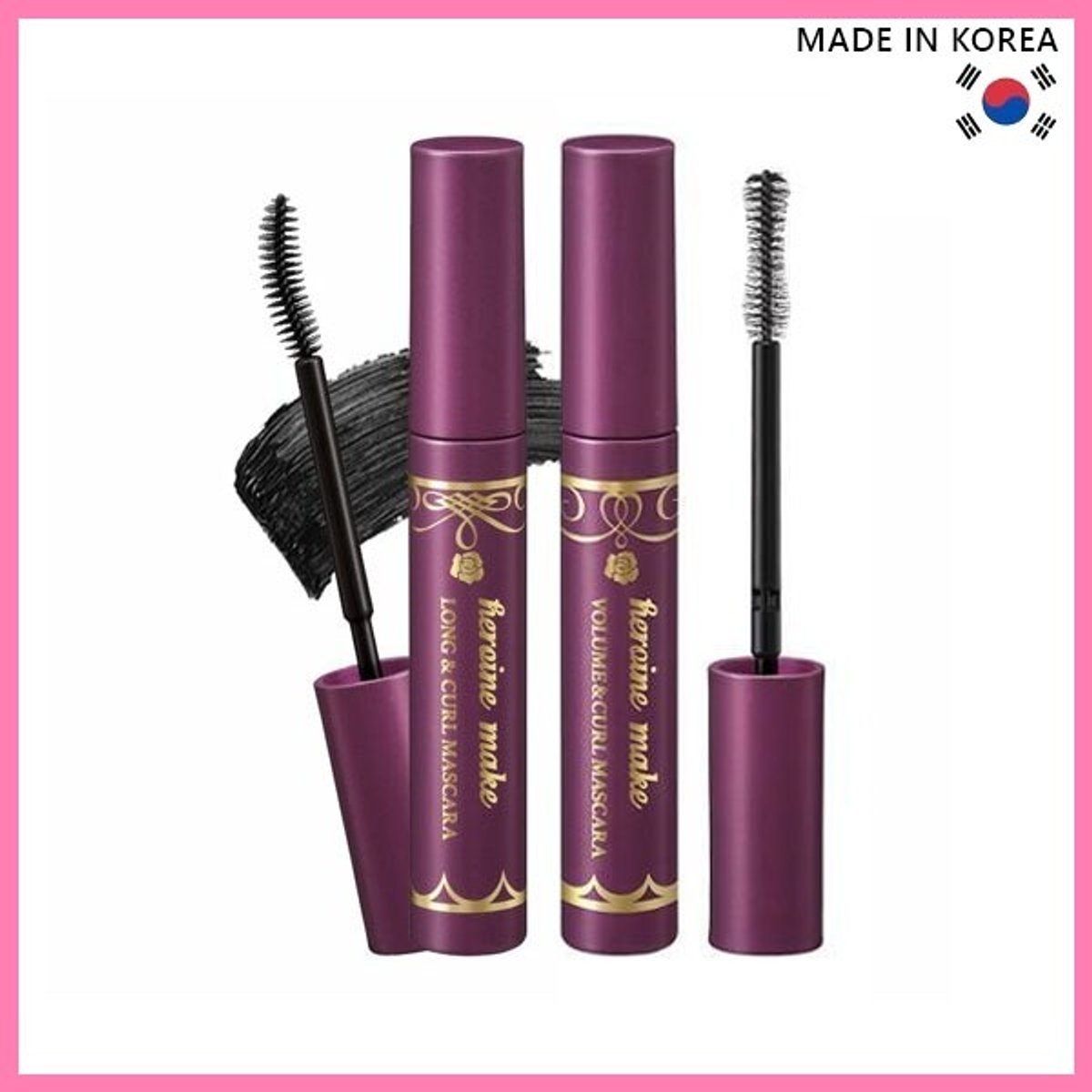 KISSME Heroine Make Long & Curl Mascara Ex 01 Deep Black - 2