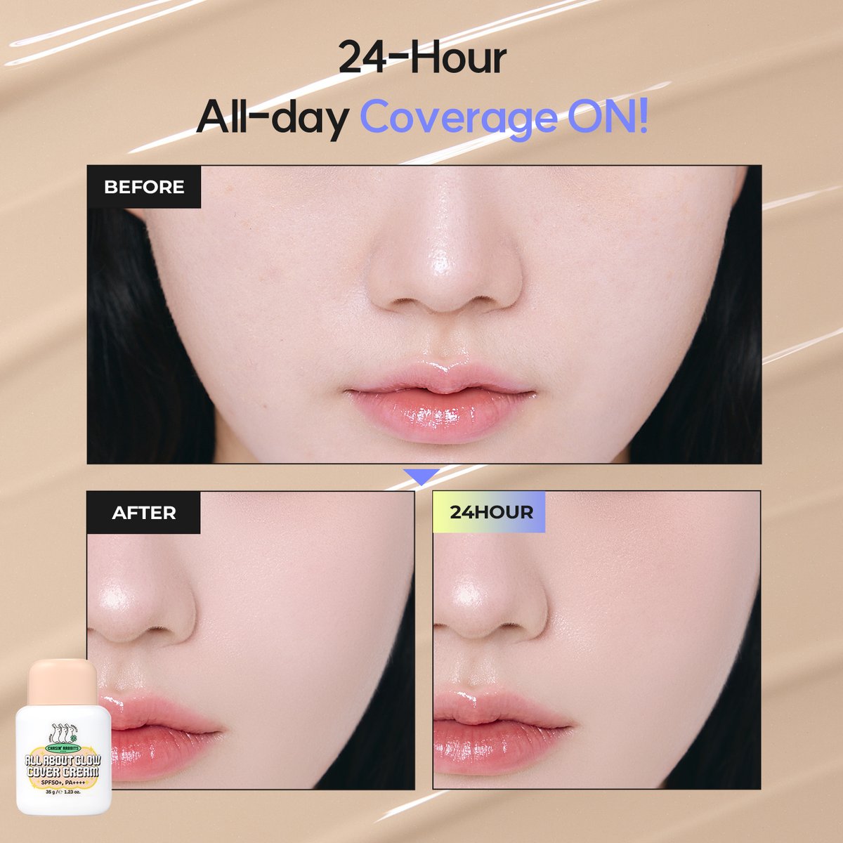 CHASIN RABBITS All About Glow Cover Cream 35g - 2