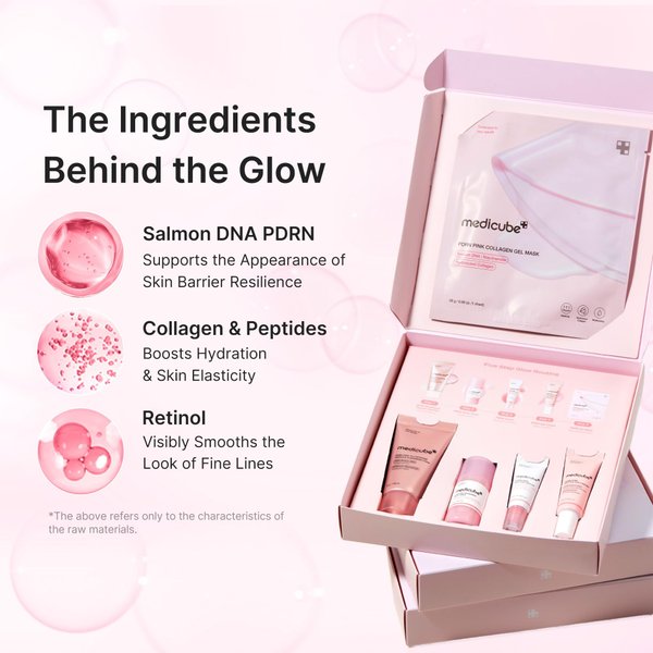 MEDICUBE PDRN Glow Essentials Kit Mini Skincare Travel Set