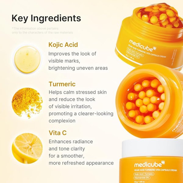 MEDICUBE - Kojic Acid Turmeric Vita Capsule Cream 53g