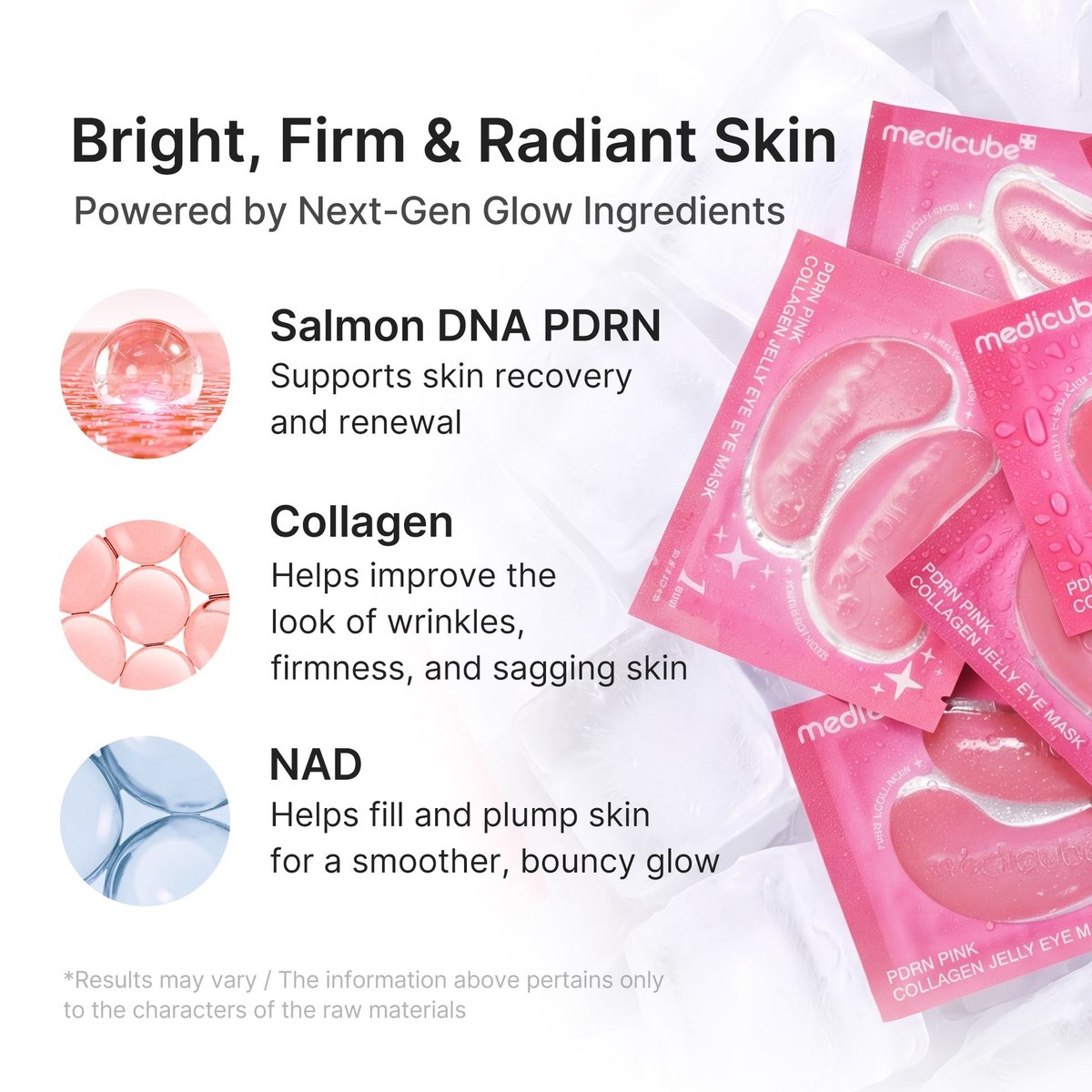 MEDICUBE PDRN Pink Collagen Jelly Eye Mask 1 Pair - 2