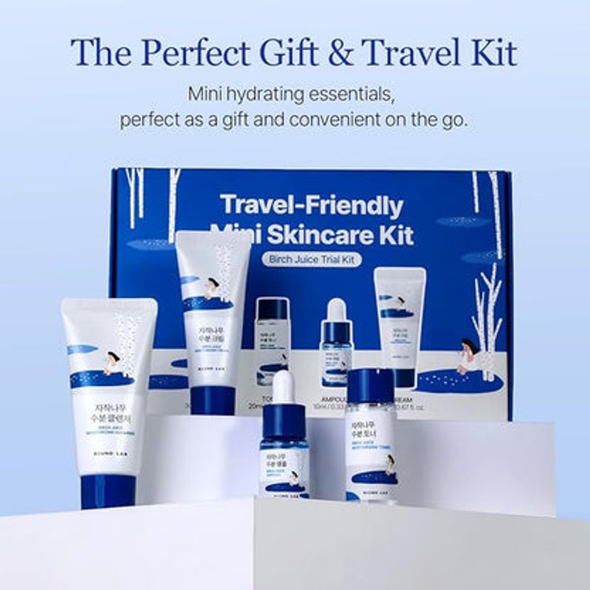 ROUND LAB Travel Friendly Mini Skincare Birch Juice Trial Kit - 3