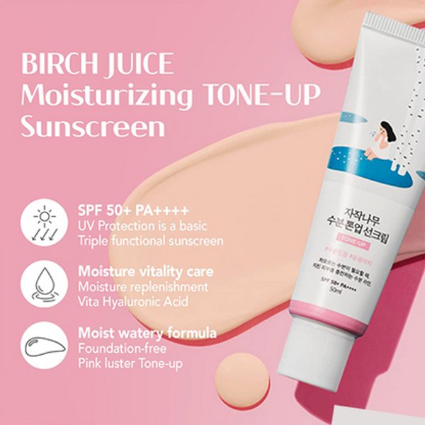 ROUND LAB - Birch Juice Moisture Tone-Up Sunscreen 50ml 