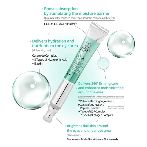VT COSMETICS PDRN Reedle Shot Firming Eye Cream 15ml