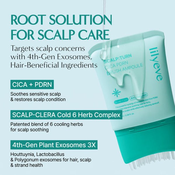 LILYEVE Scalp Turn Cica PDRN Brush Ampoule 100ml