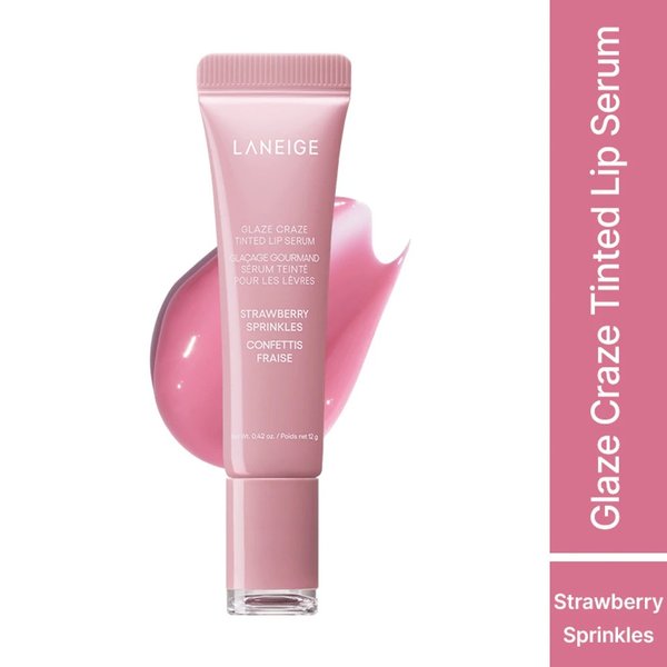 LANEIGE - Glaze Craze Tinted Lip Serum Strawberry Sprinkles 12g