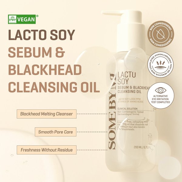 SOME BY MI - Lacto Soy Sebum & Blackhead Cleansing Oil 200ml