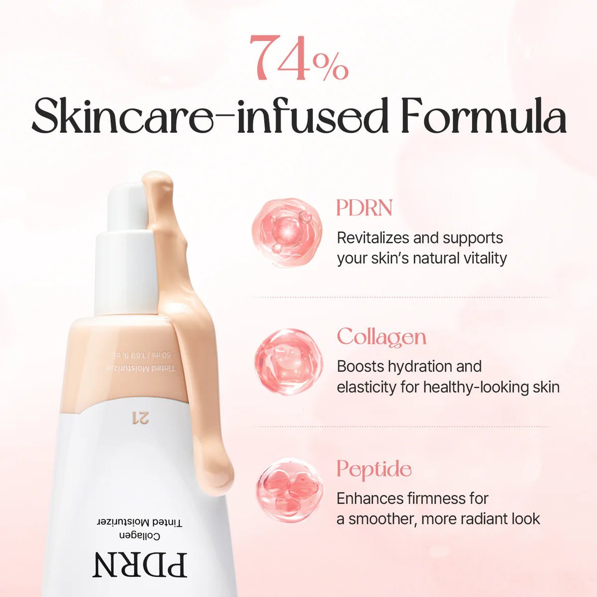 MIXSOON PDRN Collagen Tinted Moisturizer 21 50ml - 2