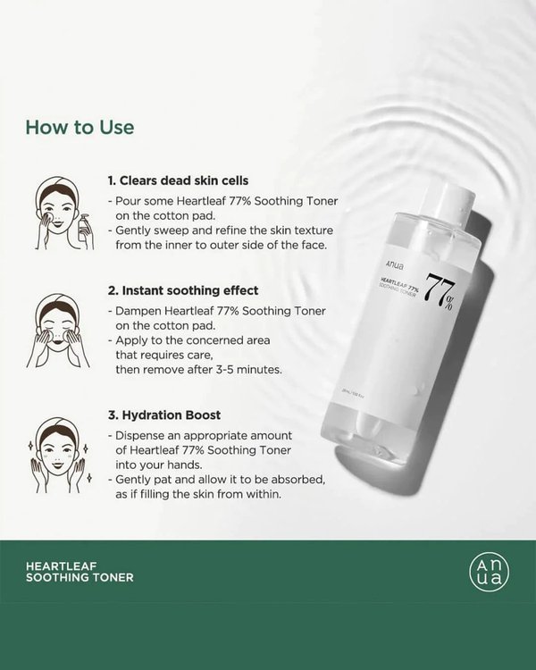 ANUA - Heartleaf 77% Soothing Toner 250ml