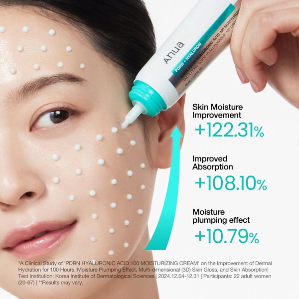 ANUA - PDRN Hyaluronic Acid 100+ Moisturizing Cream 60ml
