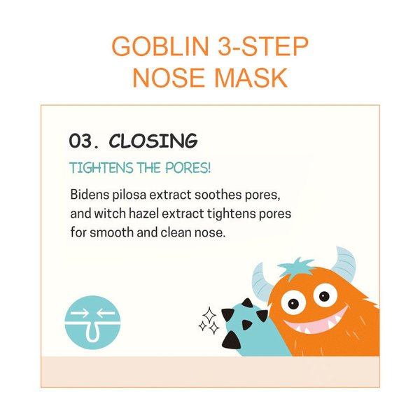APIEU Goblin Blackhead 3 Step Nose Pack 