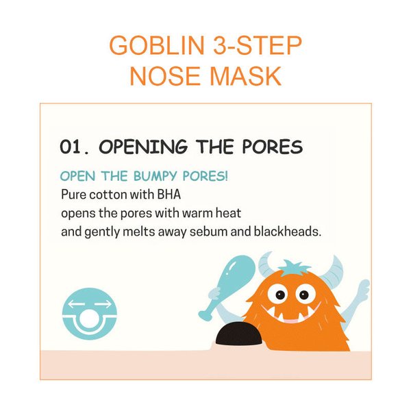 APIEU Goblin Blackhead 3 Step Nose Pack 