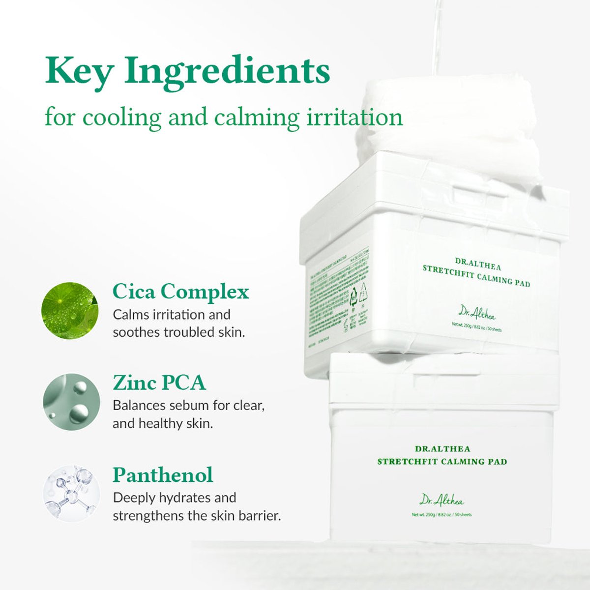 DR. ALTHEA - Stretchfit Calming Pad 250g 50 Sheets - 3
