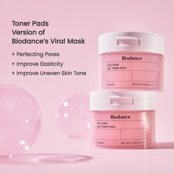 BIODANCE Collagen Gel Toner Pads 140g 60 Pads