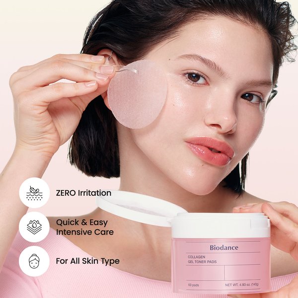 BIODANCE Collagen Gel Toner Pads 140g 60 Pads