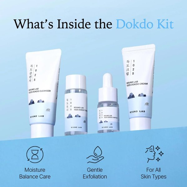 ROUND LAB Travel Friendly Mini Skincare Kit 1025 Dokdo Trial Kit