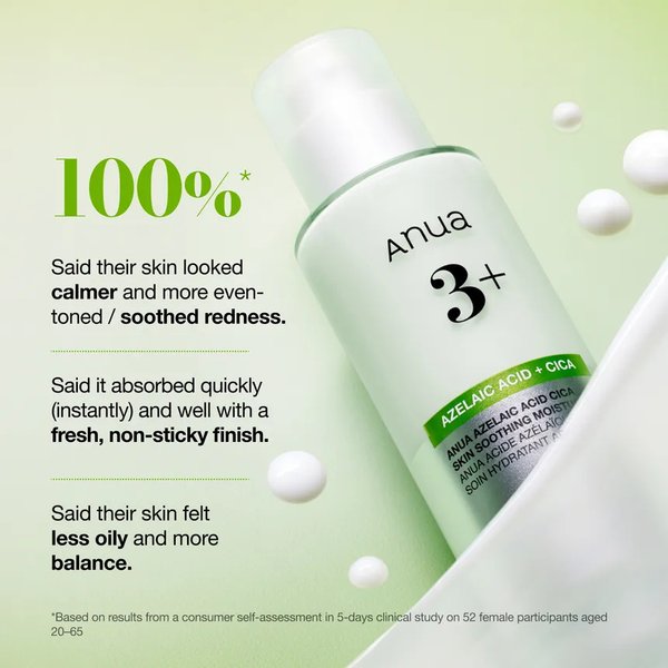 ANUA Azelaic Acid Cica Skin Soothing Moisturizer 100ml