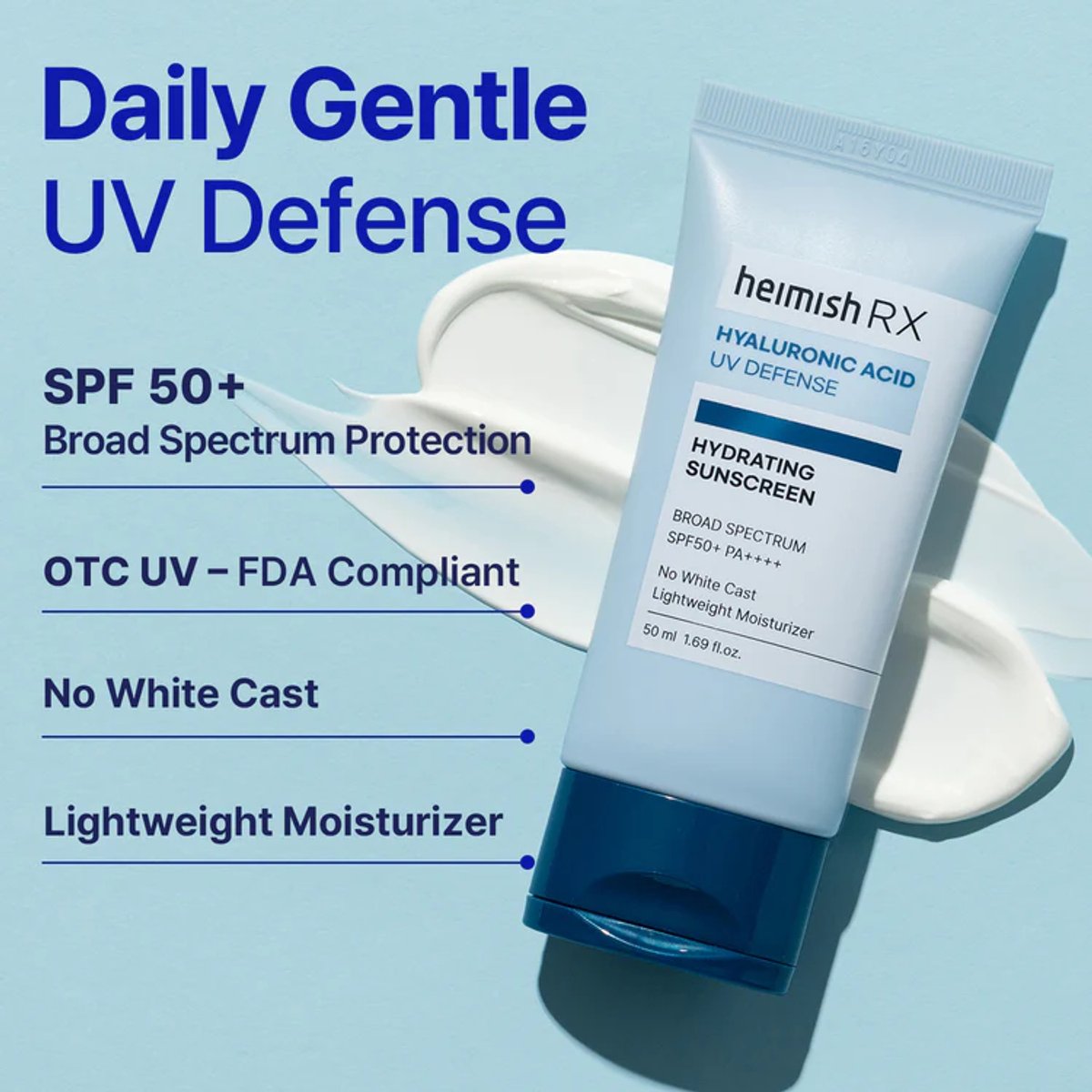 HEIMISH - RX Hyaluronic Acid Hydrating Sunscreen 50ml - 2