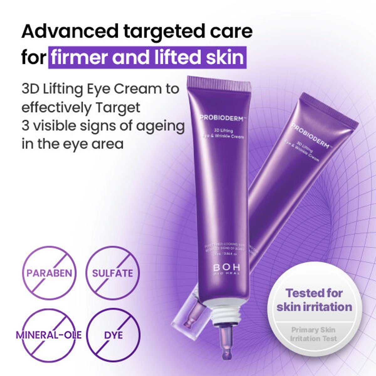 BIO HEAL Probioderm 3D Lifting Eye and Wrinkle Cream 25ml x2