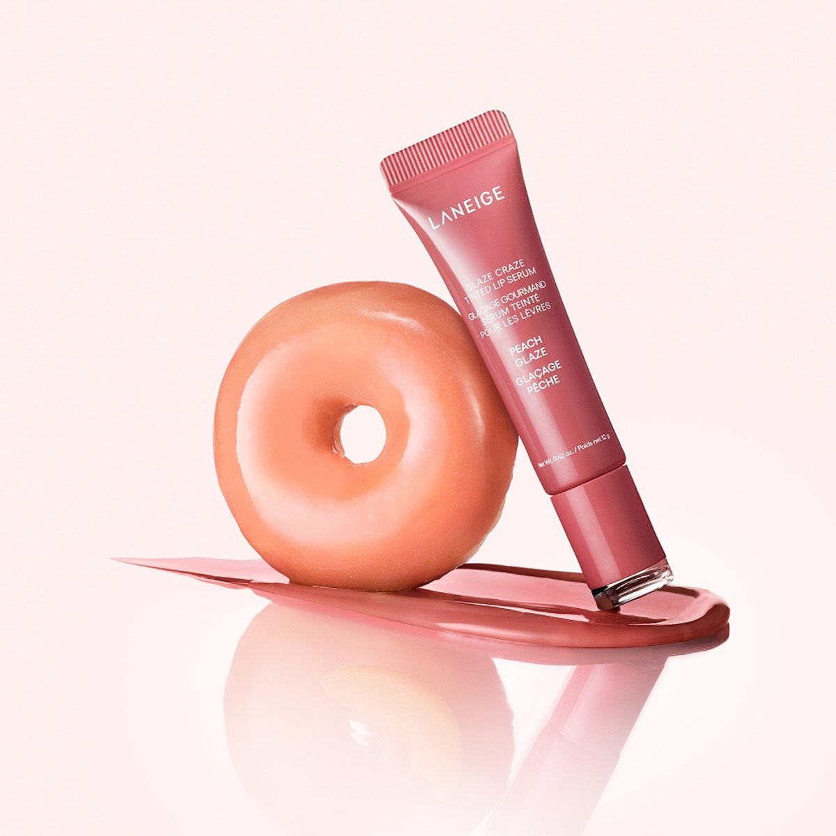 LANEIGE - Flaze Craze Tinted Lip Serum Peach Glaze 12g - 2