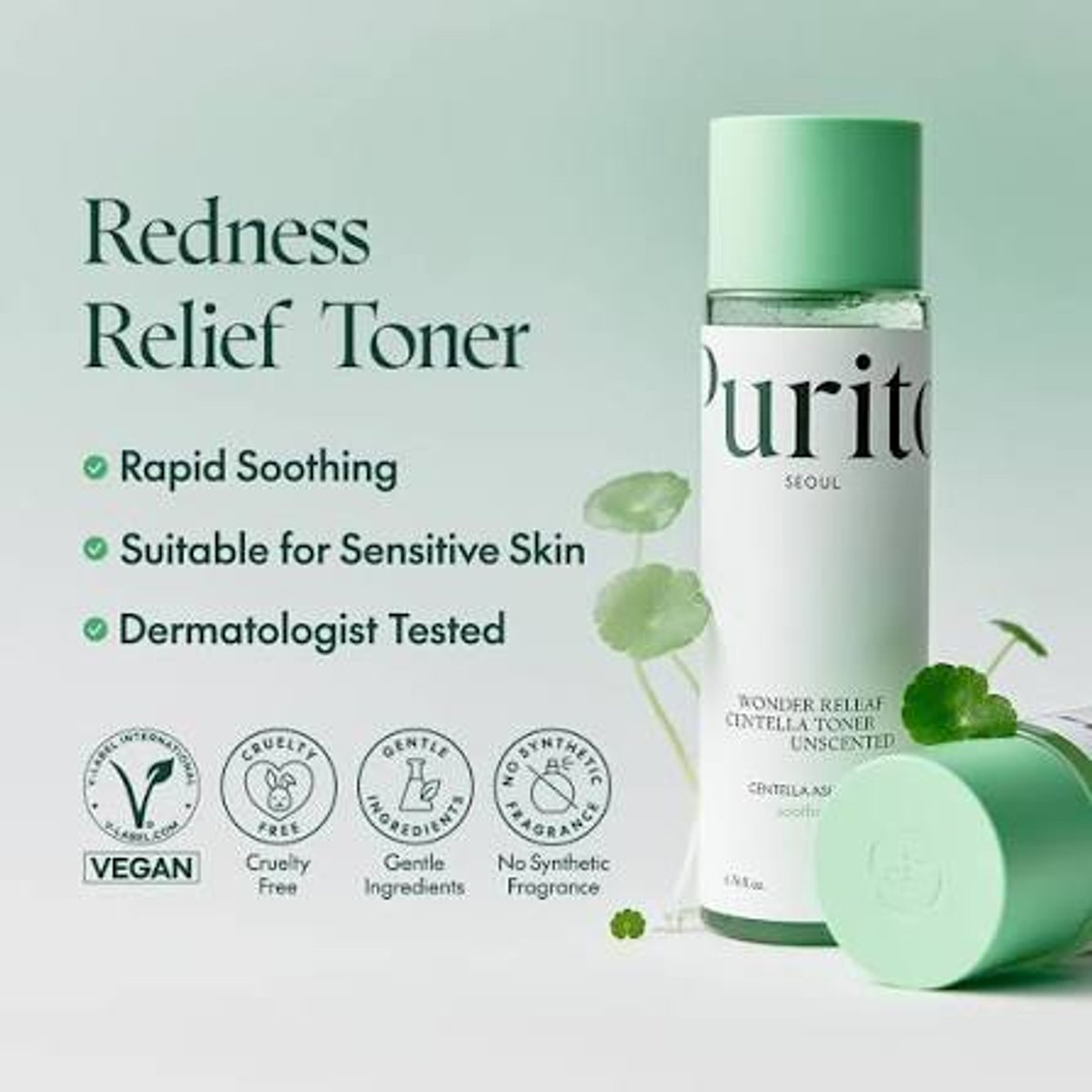 PURITO SEOUL Wonder Releaf Centella Toner Unscented 200ml - 2