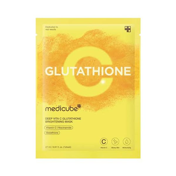 MEDICUBE Deep Vita C Glutathione Brightening Mask 27ml