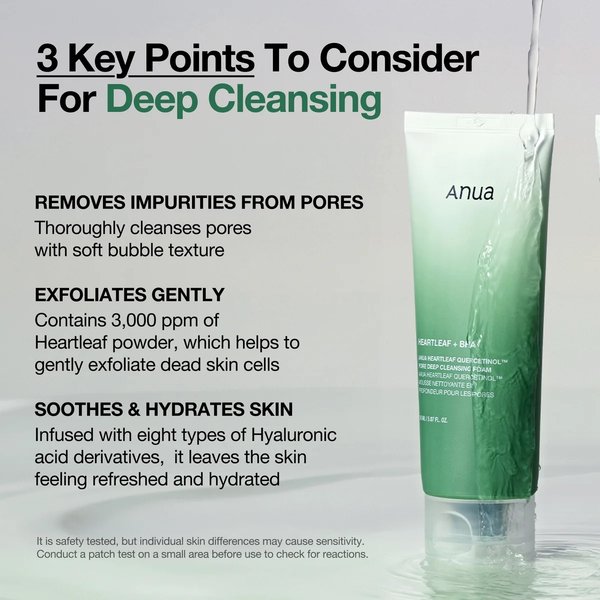ANUA - Heartleaf Quercetinol Pore Deep Cleansing Foam 150ml