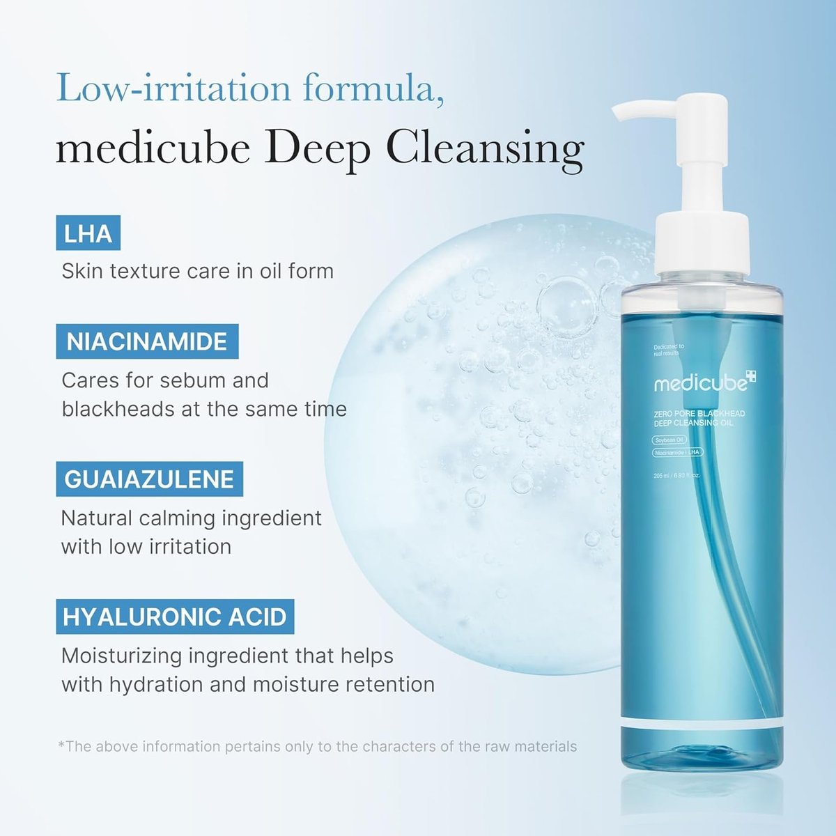 MEDICUBE - Zero Pore Blackhead Deep Cleansing Oil 205ml - 4