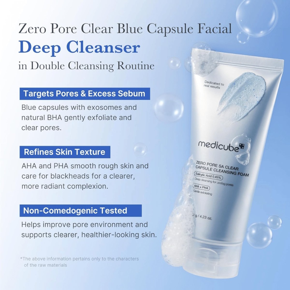 MEDICUBE - Zero Pore Clearing Capsule Cleansing Foam 120g - 2