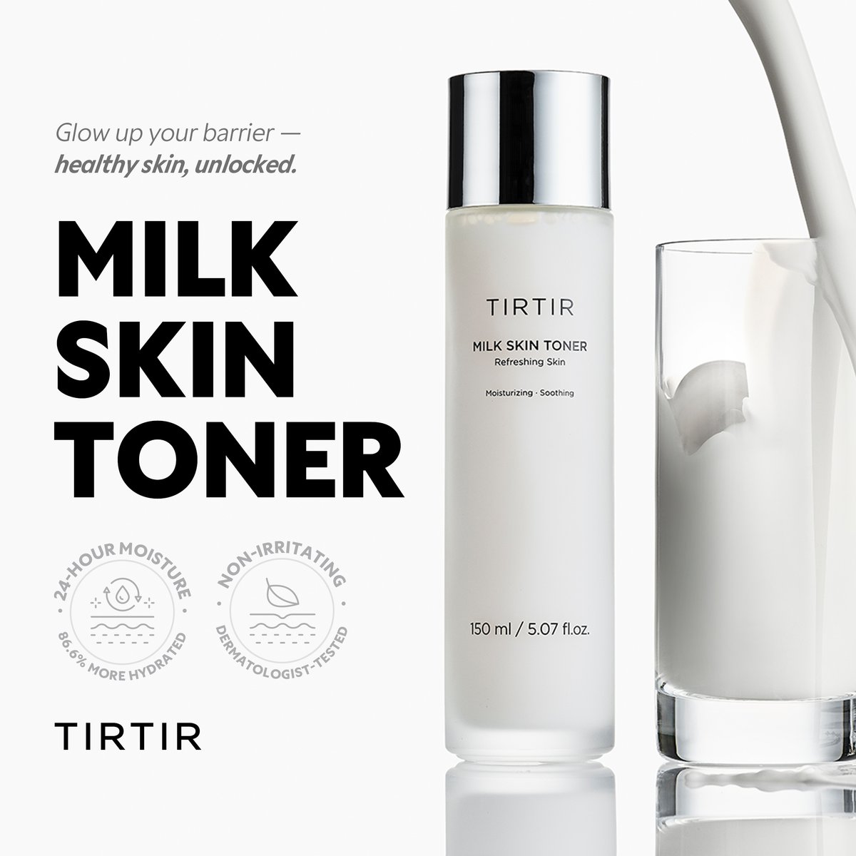 TIRTIR - Milk Skin Toner 150ml - 2