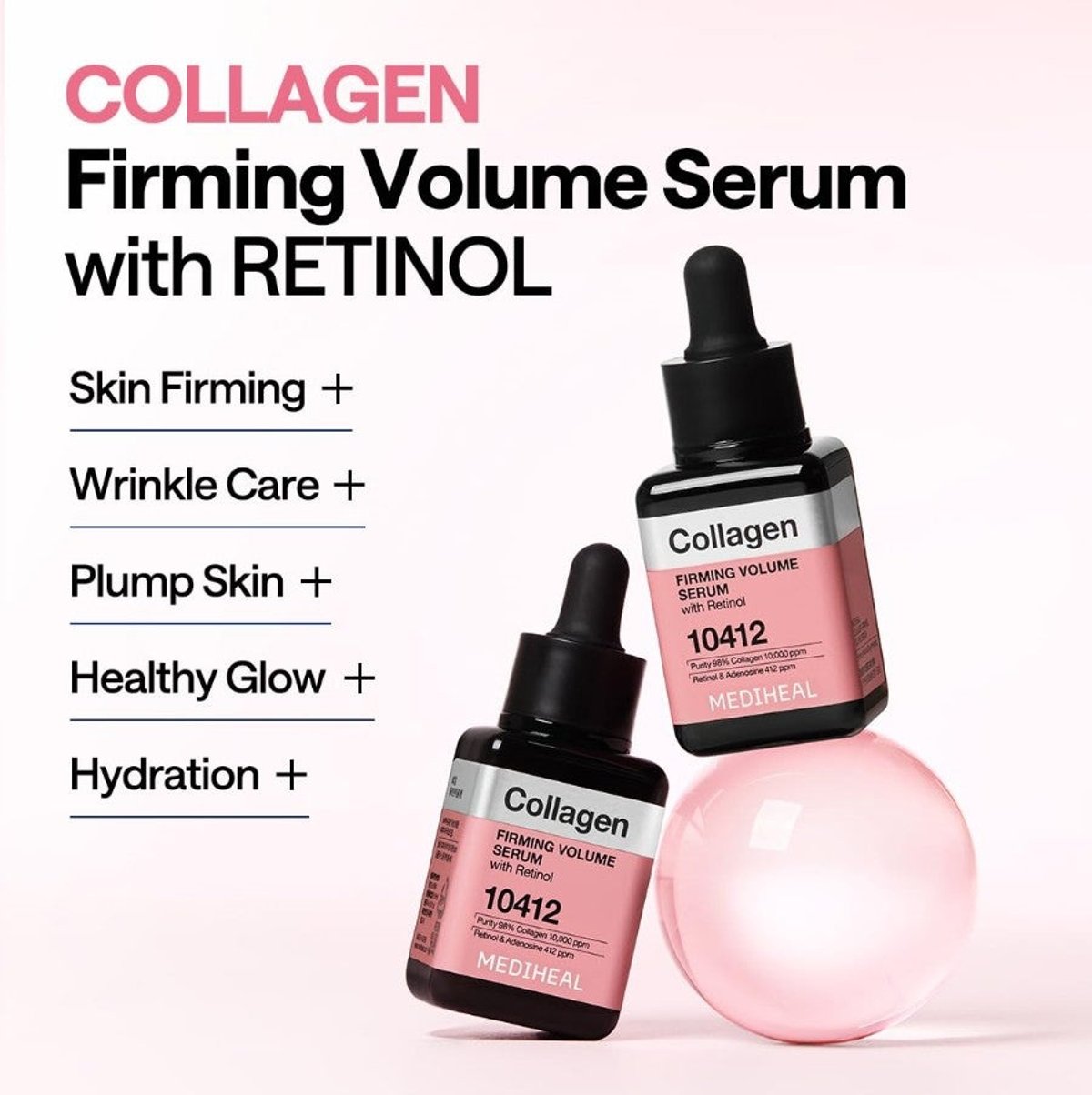 MEDIHEAL - Collagen Firming Volume Serum with Retinol 10412 40ml+40ml - 3