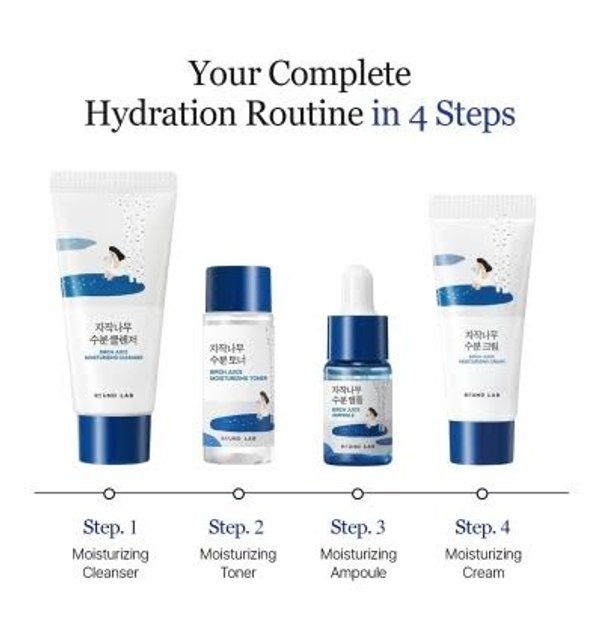 ROUND LAB Travel Friendly Mini Skincare Birch Juice Trial Kit