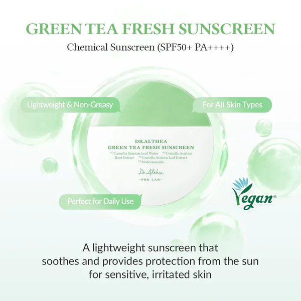 DR. ALTHEA - Green Tea Fresh Sunscreen SPF50+ PA++++ 45ml