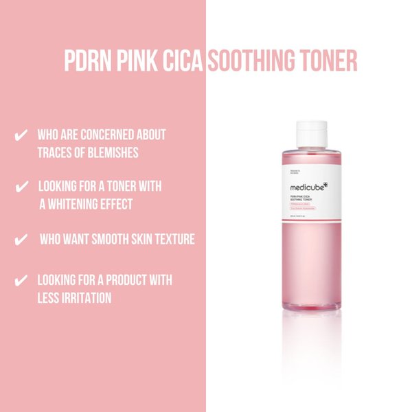 MEDICUBE - PDRN Pink Cica Soothing Toner 250ml