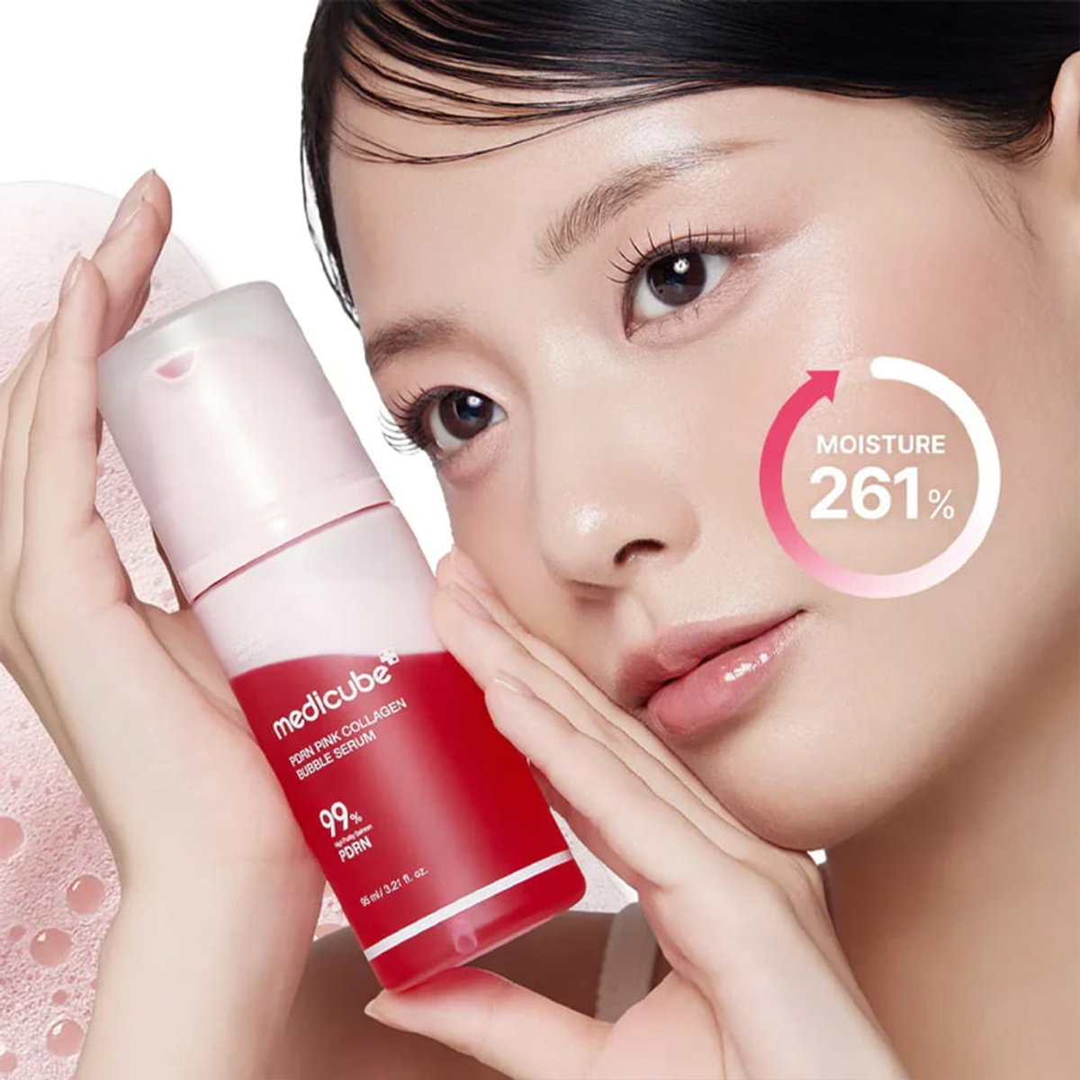 MEDICUBE PDRN Pink Collagen Bubble Serum 95ml - 3