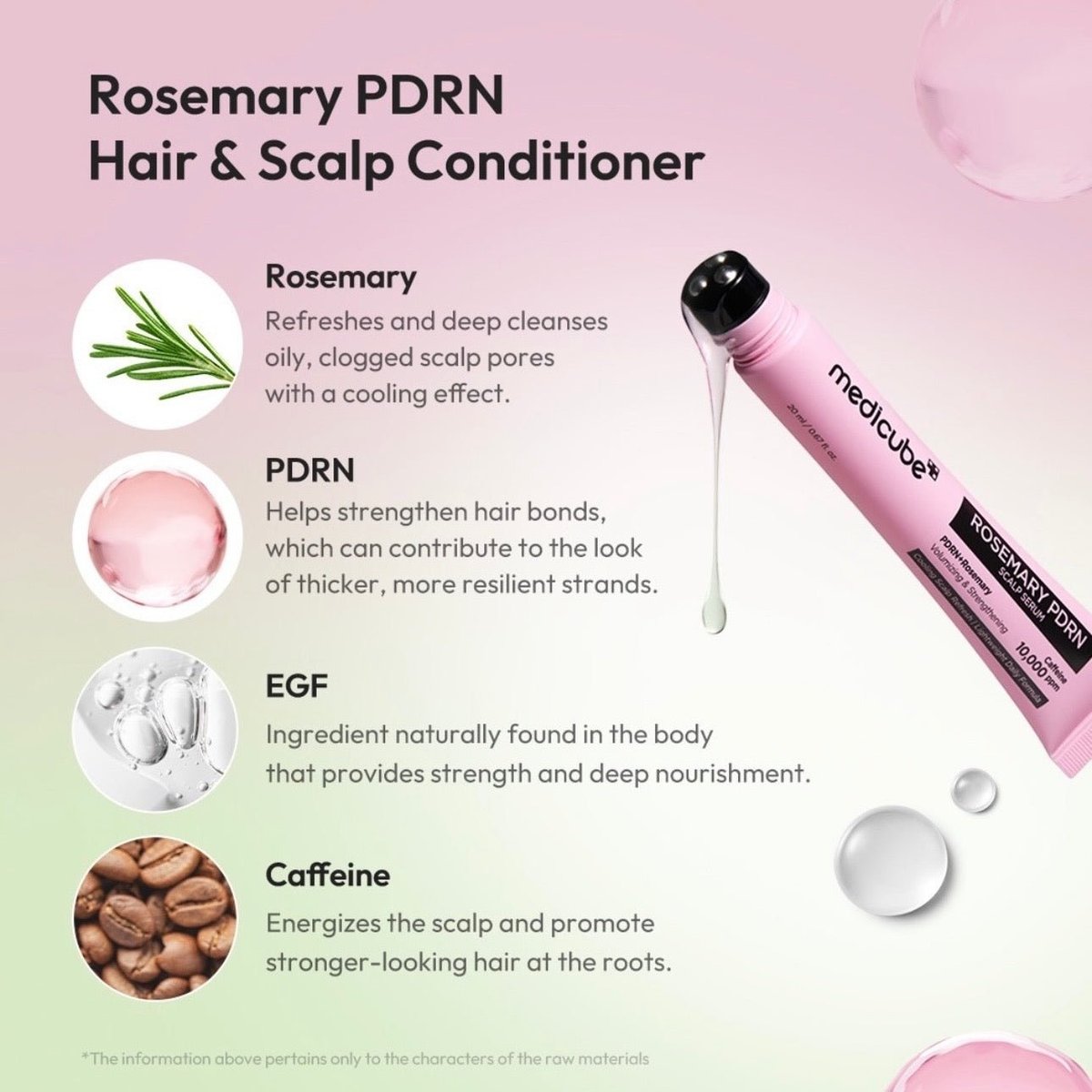 MEDICUBE Rosemary PDRN Scalp Serum 20ml - 2