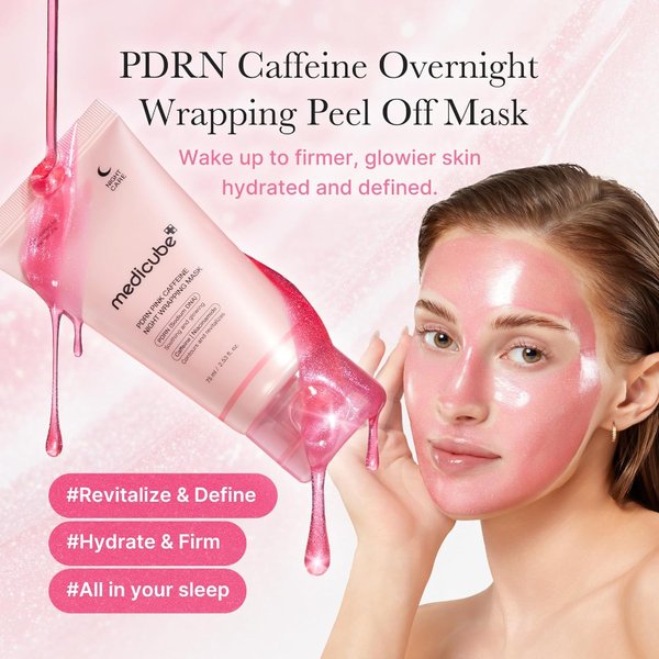 MEDICUBE - PDRN Pink Caffeine Night Wrapping Mask 75ml