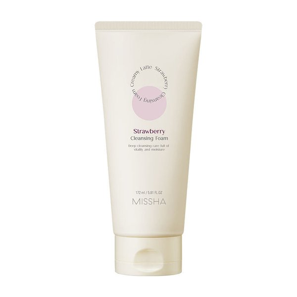 MISSHA Creamy Latte Strawberry Cleansing Foam 172ml