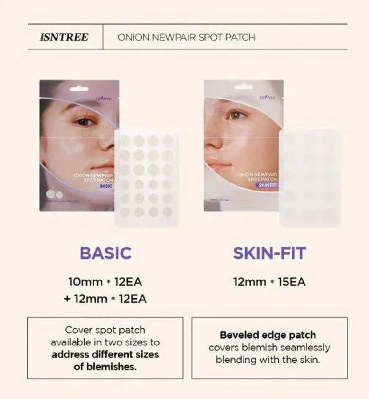 ISNTREE Onion Newpair Spot Patch Skin Fit - 2