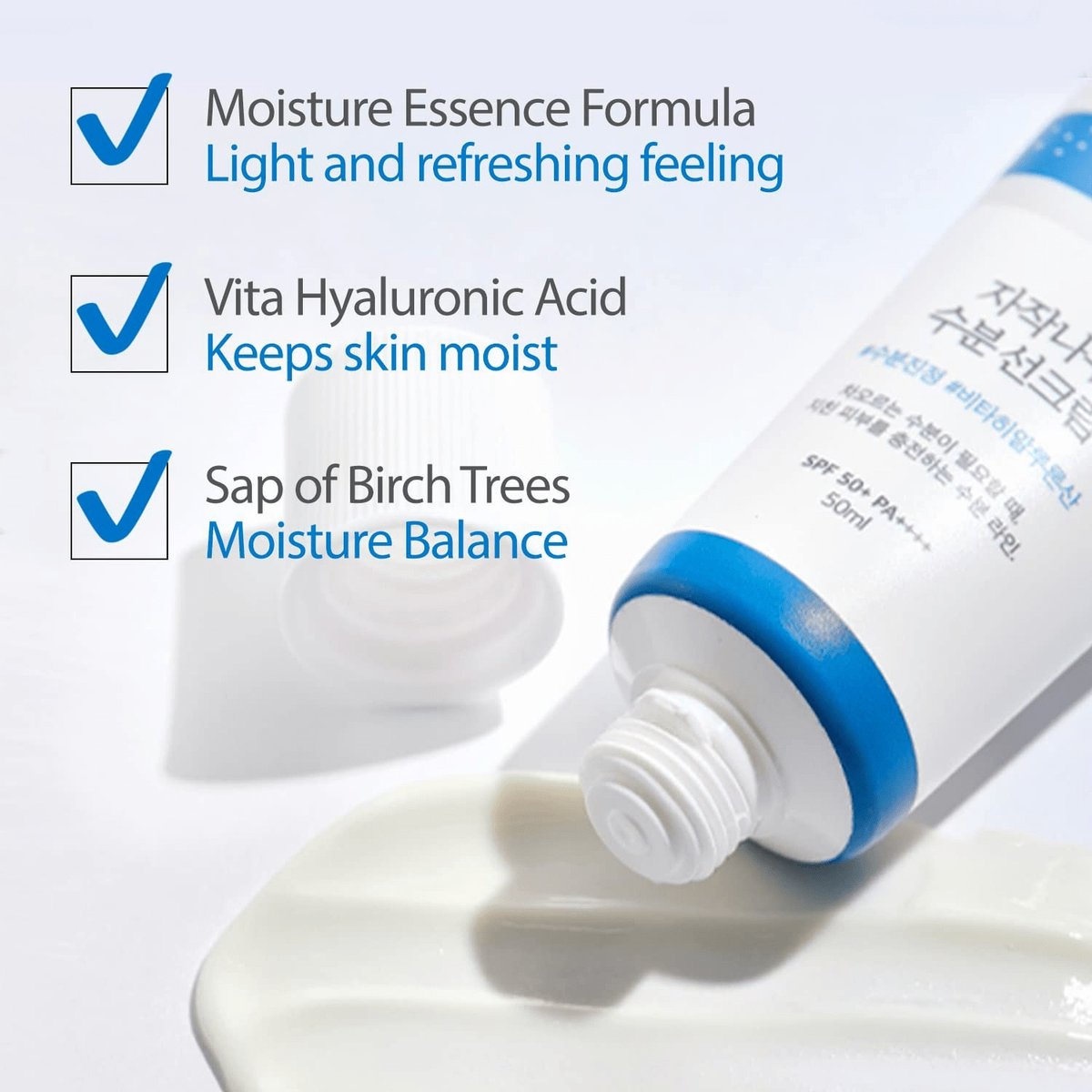 ROUND LAB - Birch Juice Moisturizing Sunscreen SPF50+ PA++++ 50ml - 2