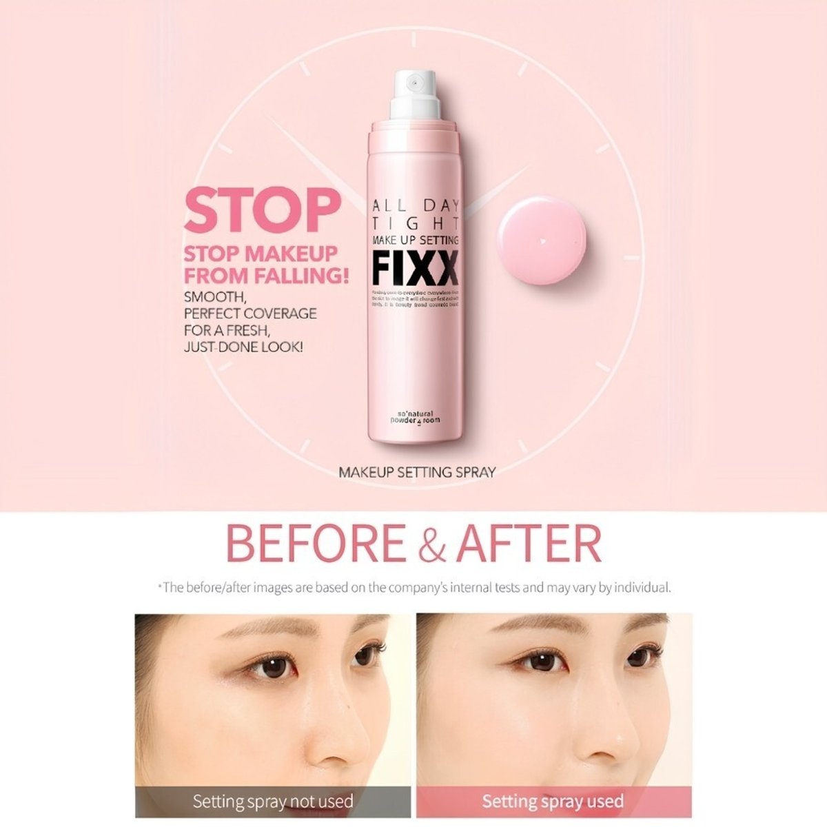 SO NATURAL Powder4room All Day Tight Make Up Setting Fixx 75ml - 2