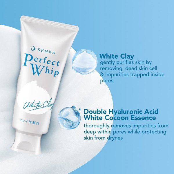 SENKA - Perfect Whip Beauty Foam White Clay 120g