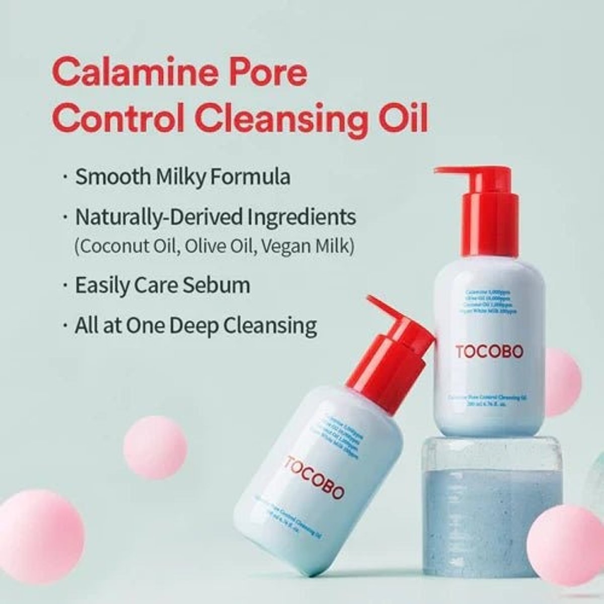 TOCOBO - Calamine Pore Control Cleansing Oil 200ml - 2