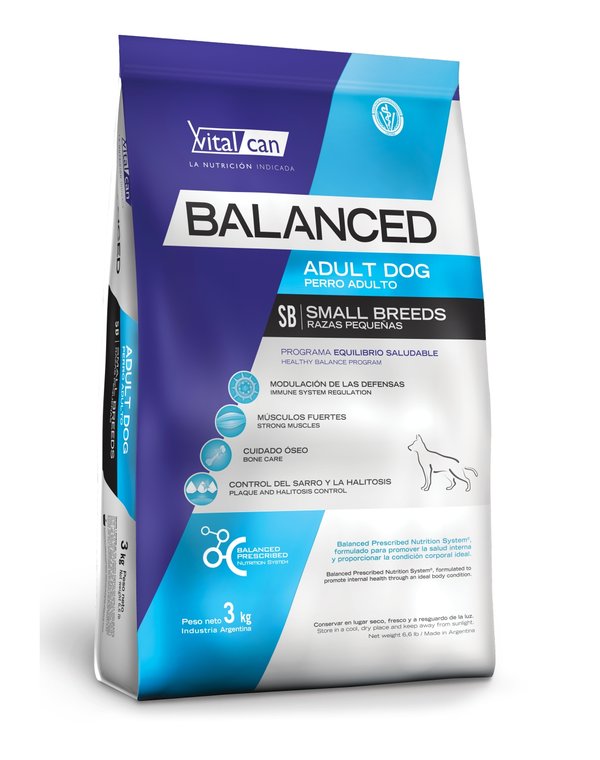 BALANCED PERRO ADULTO RAZA PEQUEÑA 3KG